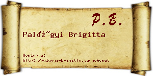 Palágyi Brigitta névjegykártya